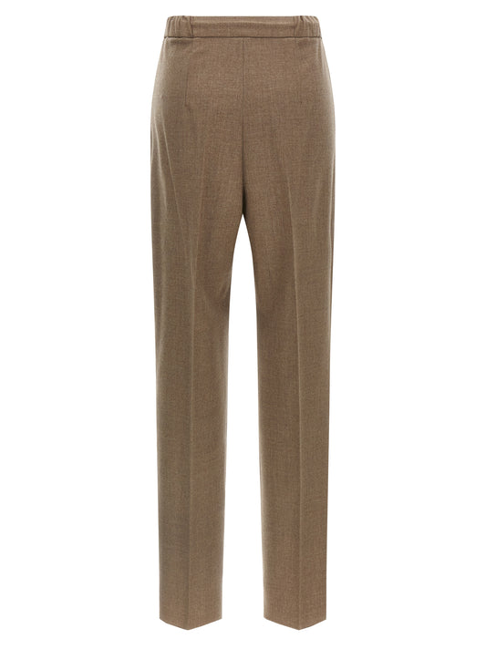 Gray Cashmere Casual Pants