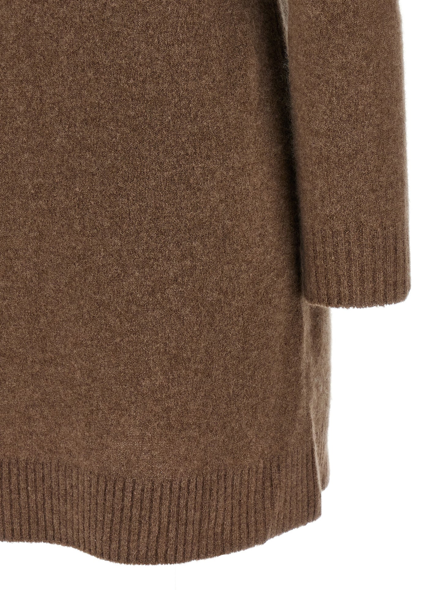Gray Cashmere Short Dress