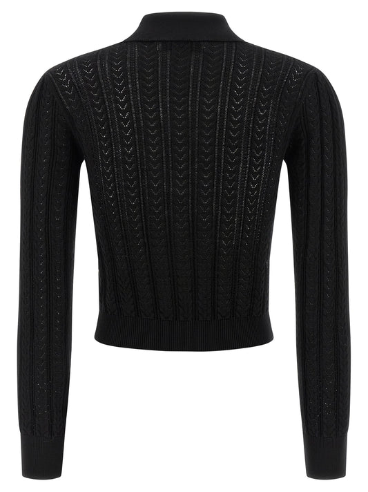 Black Cotton Cardigan