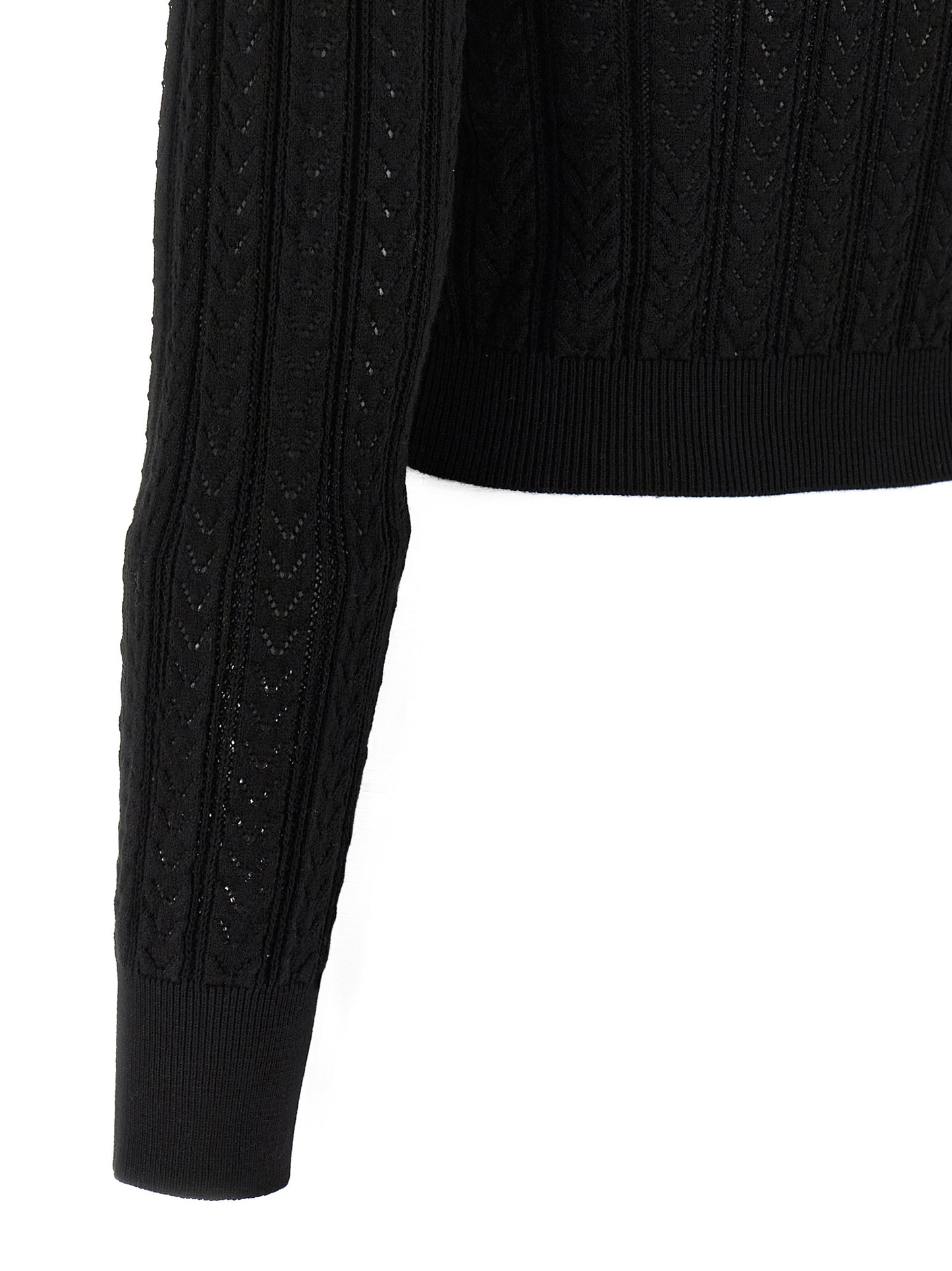 Black Cotton Cardigan