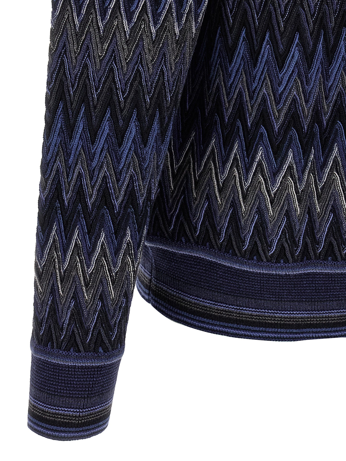 Blue Wool Cardigan