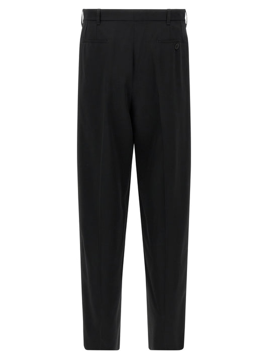 Black Virgin Wool Dress Pants