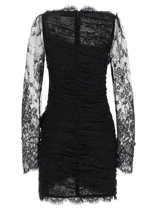 Black Organic Cotton Short Dress