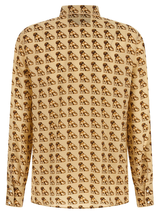 Beige Silk Blouse