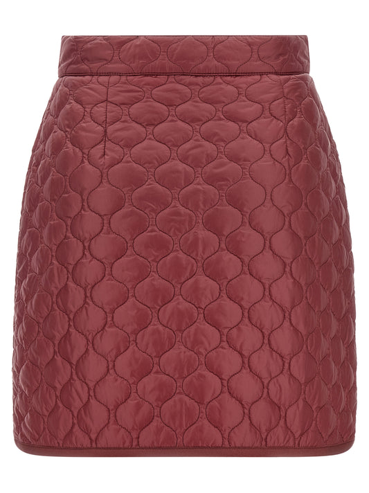 Bordeaux Polyamide Long Skirt