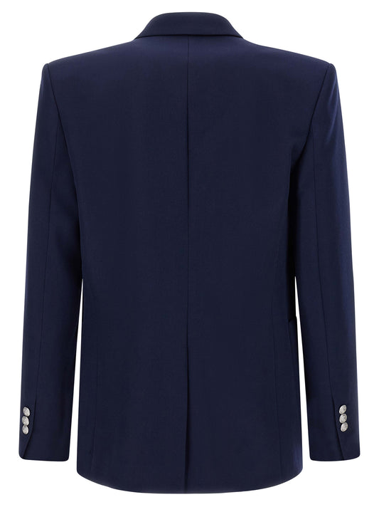 Blue Virgin Wool Blazer