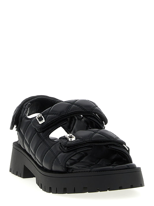 Black Lamb Leather Mid Heel Pumps