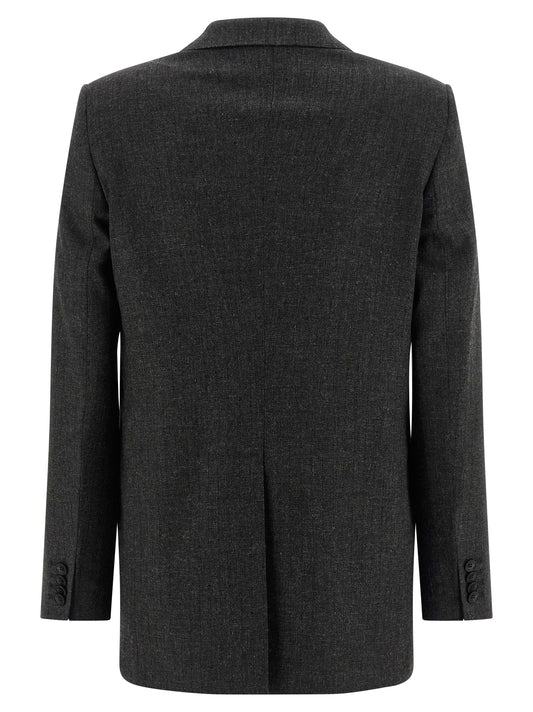 Gray Viscose Two-Piece Suit