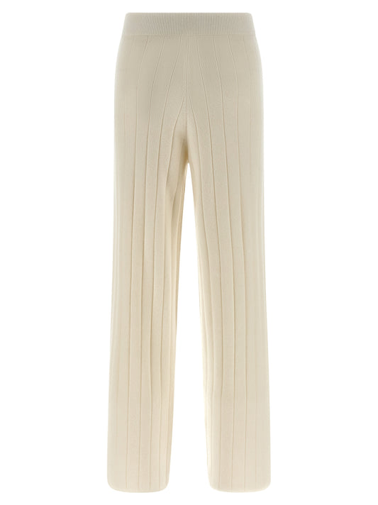 White Cashmere Joggers (Workout Pants)