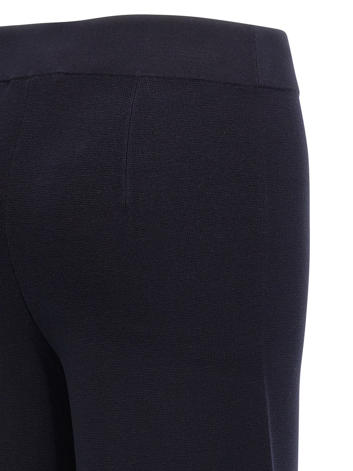Blue Viscose Casual Pants