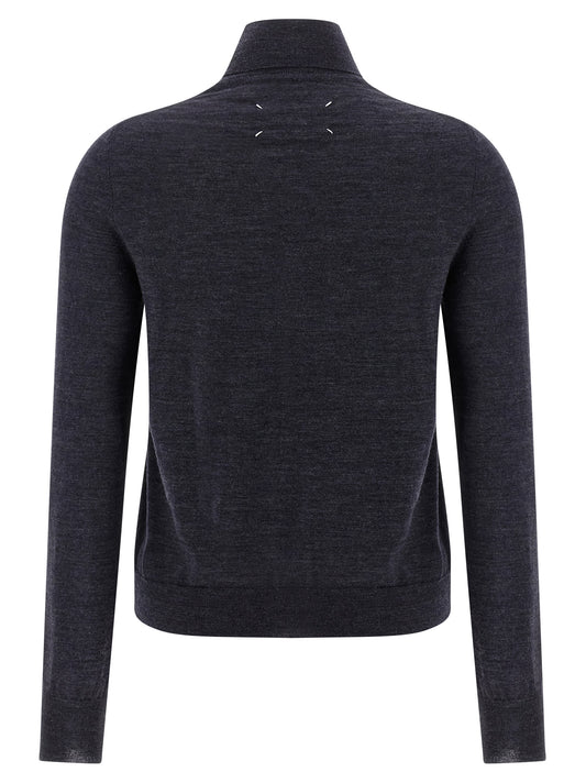 Blue Wool Cardigan
