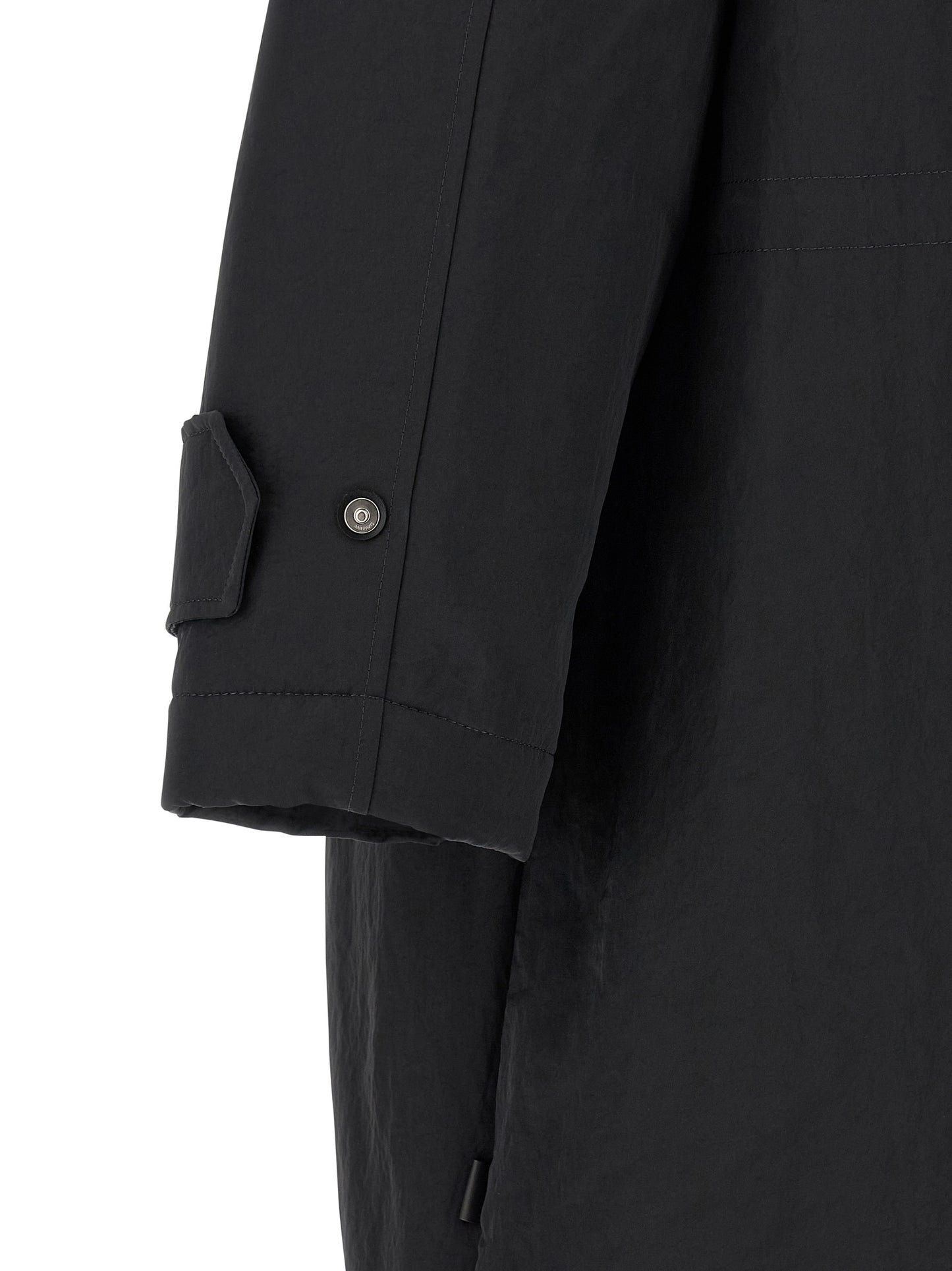 Gray Polyamide Parka