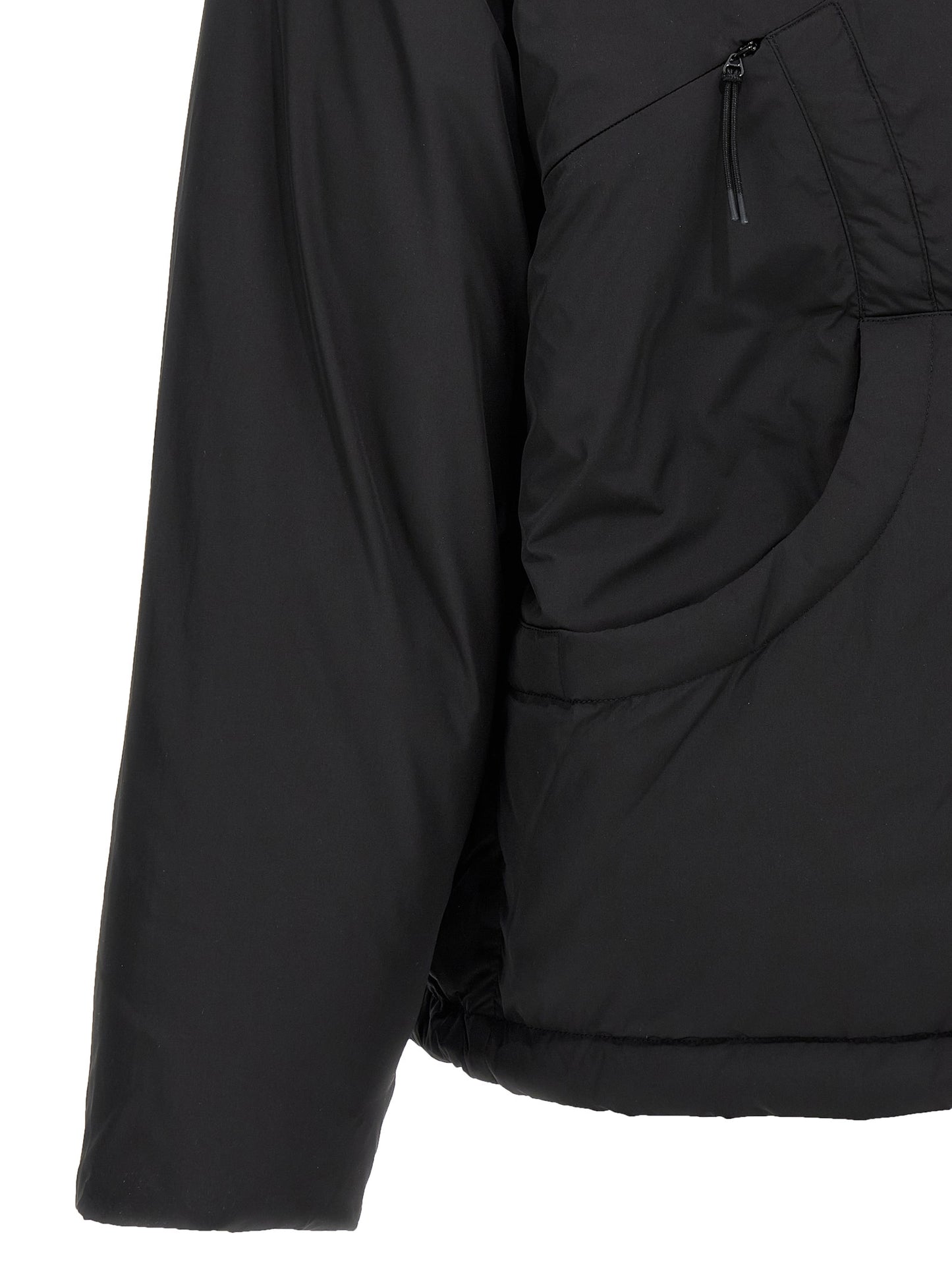 Black Polyester Shell Jacket