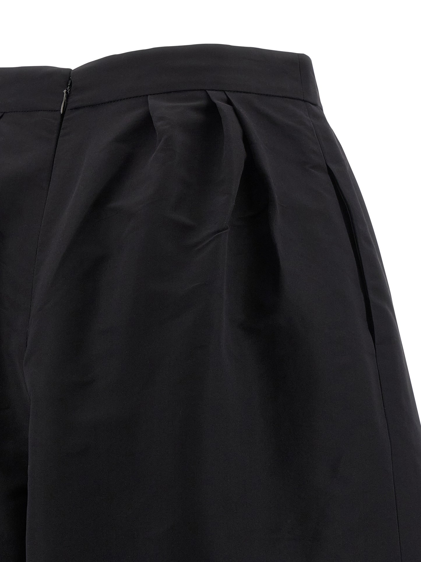 Black Silk Casual Pants