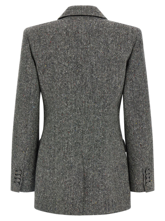 Gray Virgin Wool Blazer