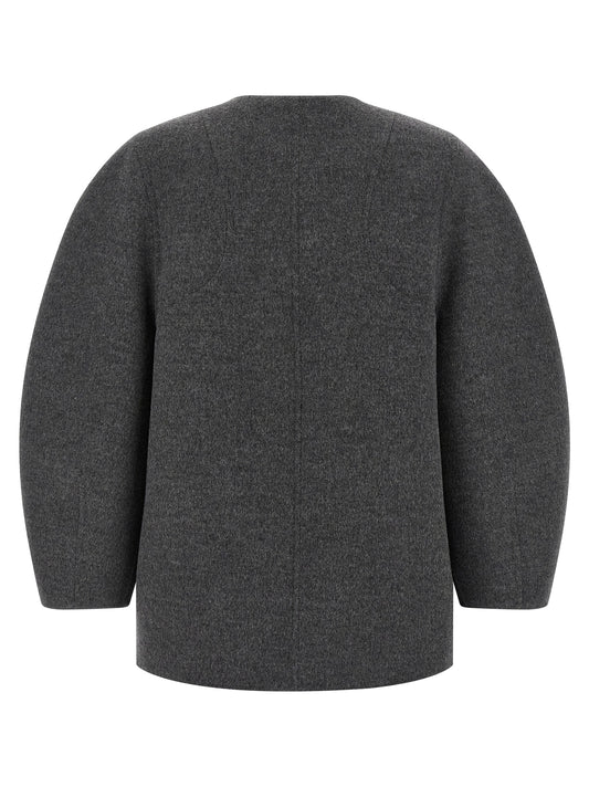Gray Virgin Wool Coat