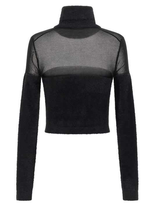Black Polyamide Cardigan