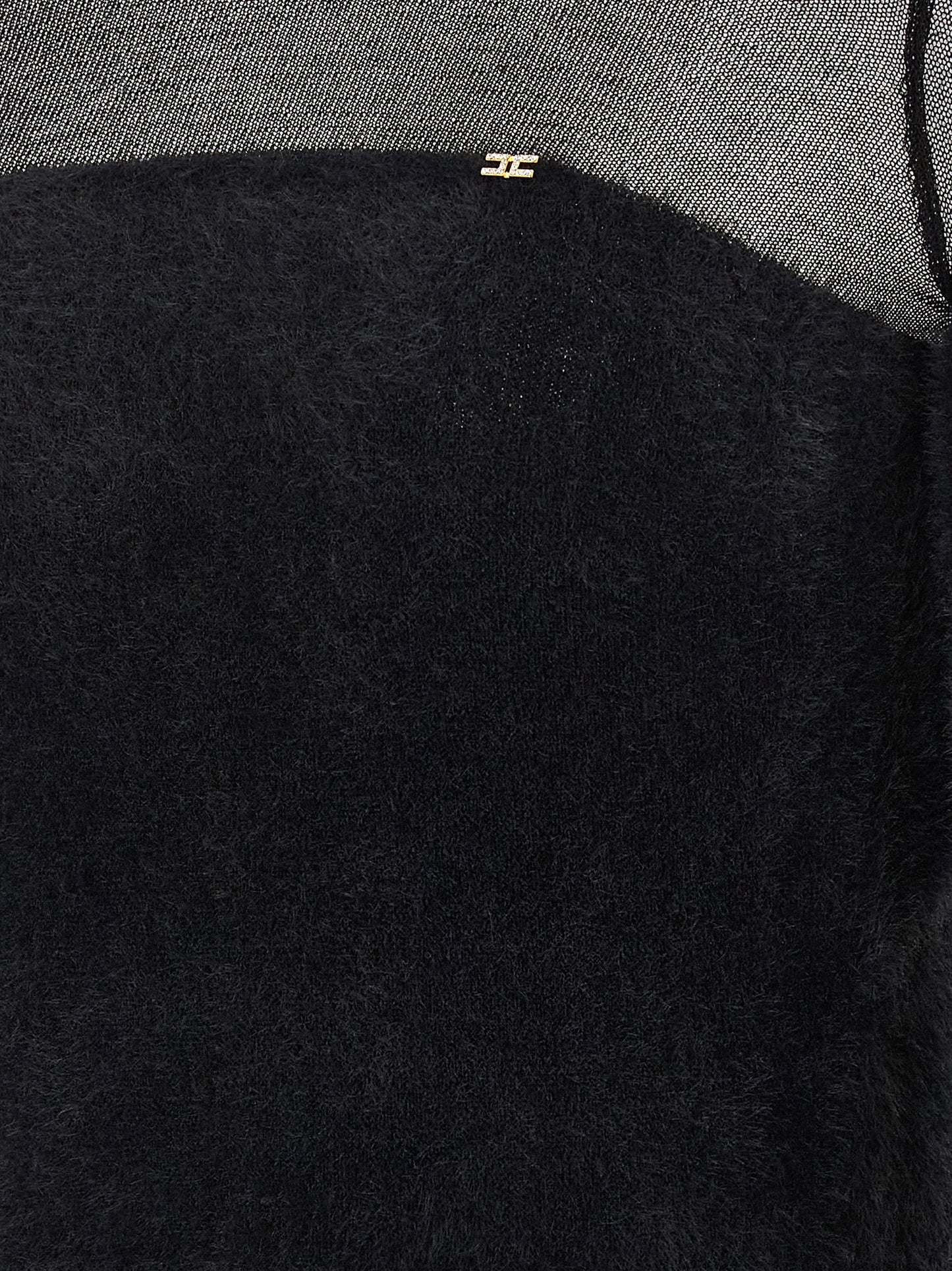Black Polyamide Cardigan
