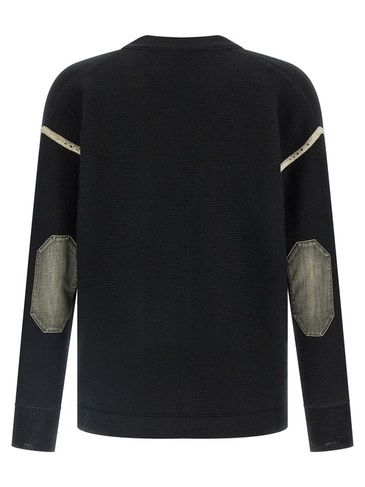 Black Virgin Wool Cardigan