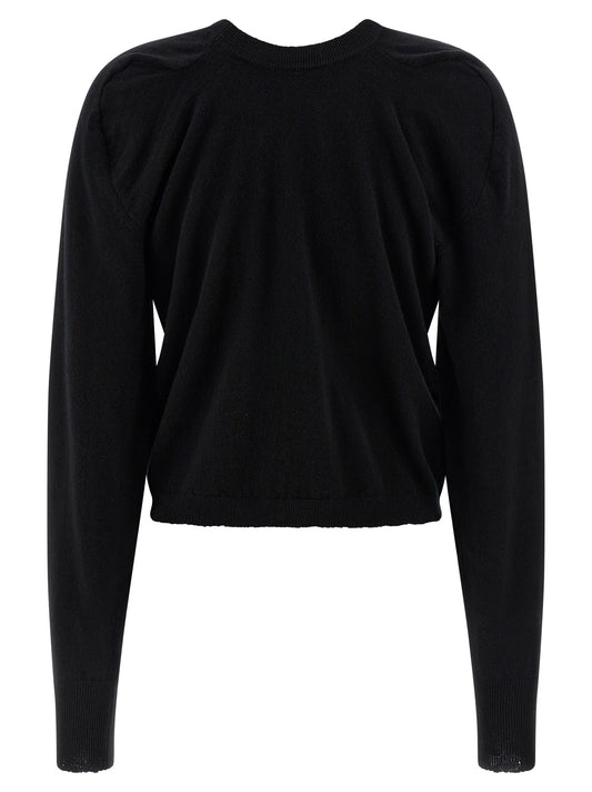 Black Virgin Wool Cardigan