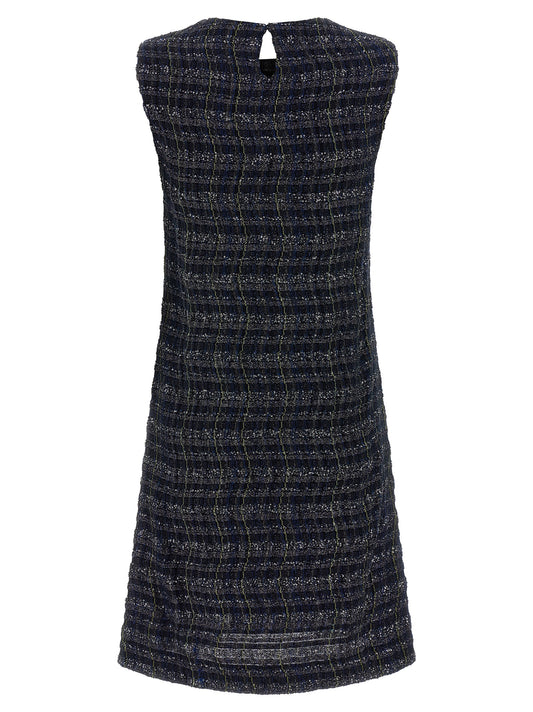 Multicolor Viscose Short Dress