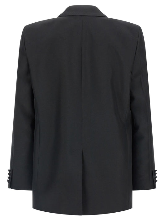 Black Polyester Blazer