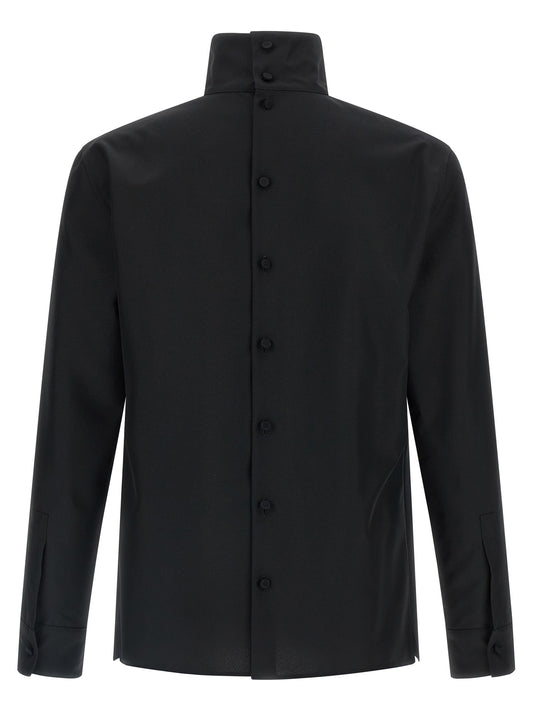 Black Polyester Blouse