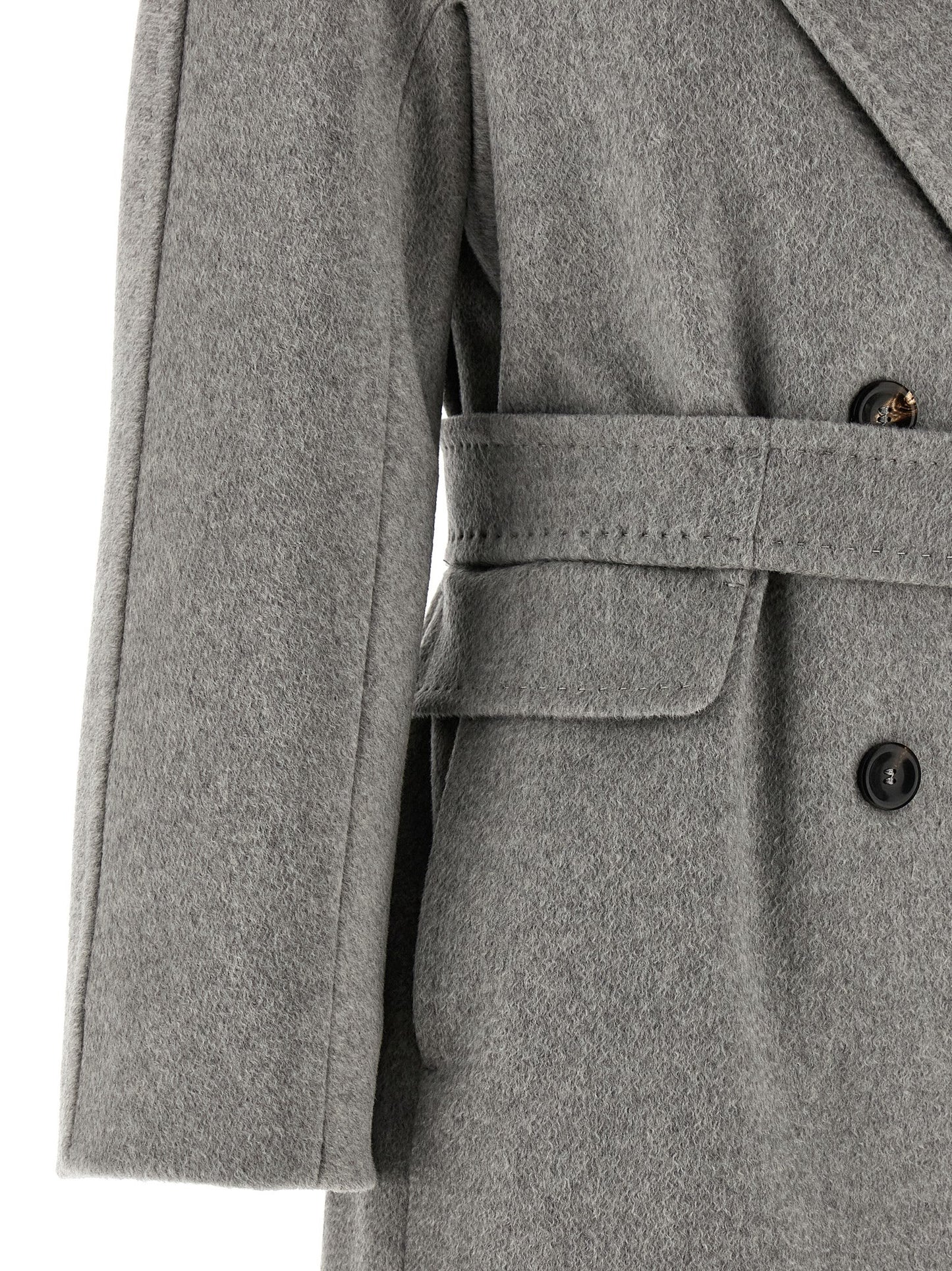 Gray Cashmere Coat