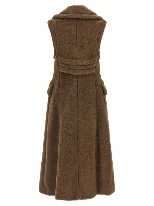 Brown Alpaca Leather Coat