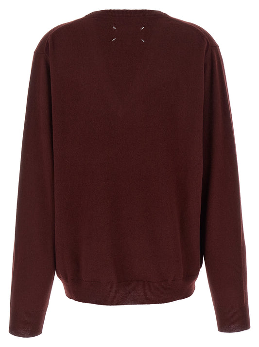 Bordeaux Virgin Wool Cardigan