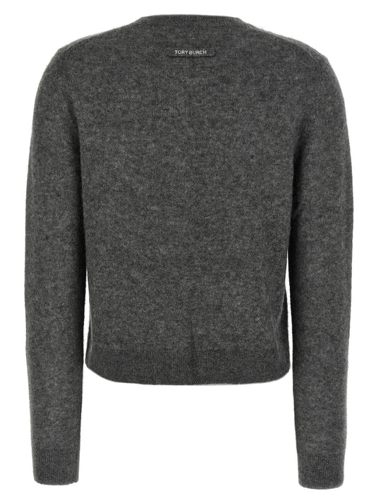 Gray Cashmere Cardigan