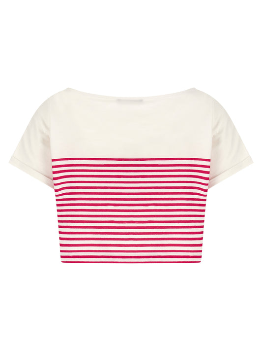 Fuchsia Cotton T-Shirt