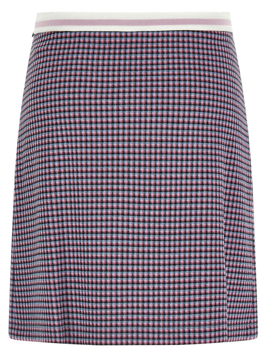 Purple Viscose Long Skirt