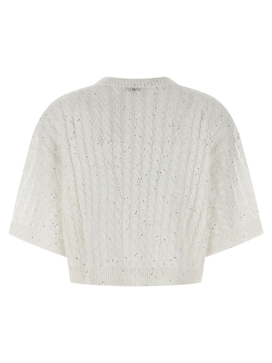White Linen Cardigan