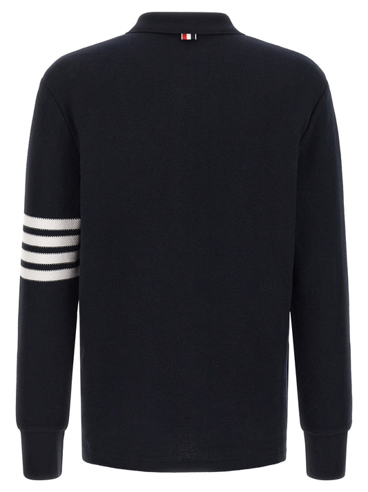 Blue Cotton Polo Shirt
