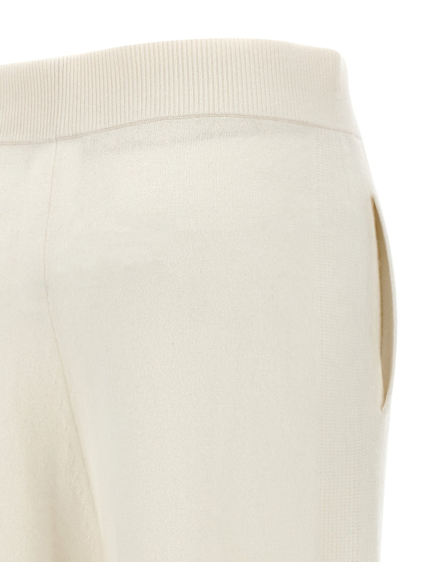 White Cashmere Casual Pants