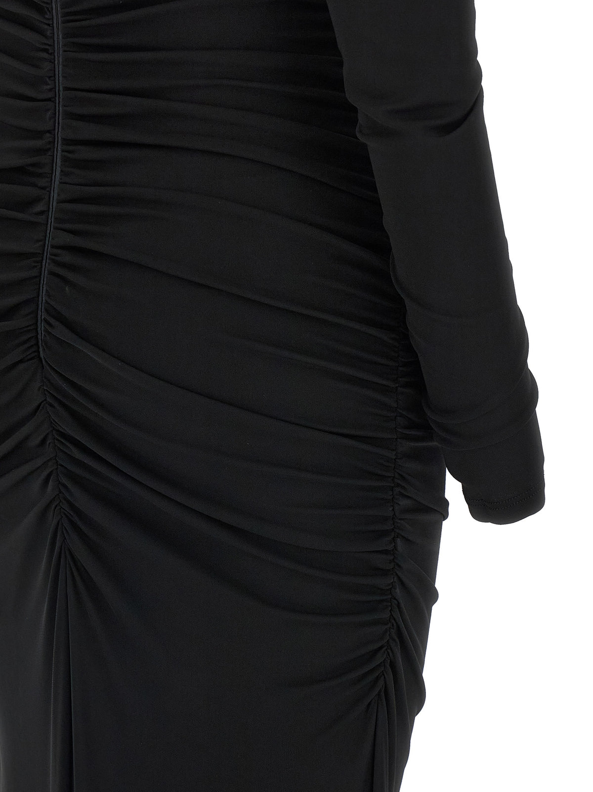 Black Viscose Long Dress