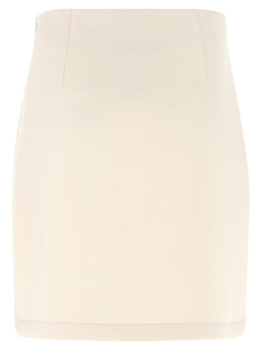 Beige Modal Long Skirt