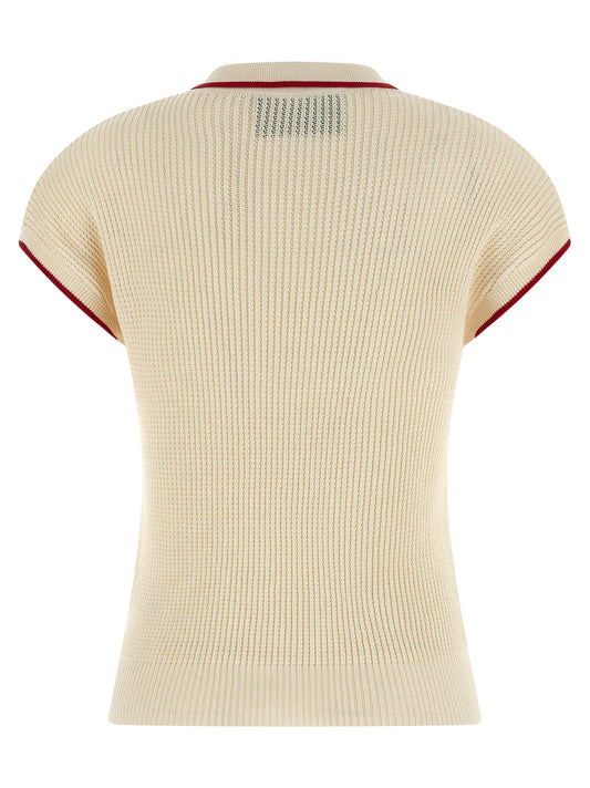 Beige Cotton Shortsleeve Shirt