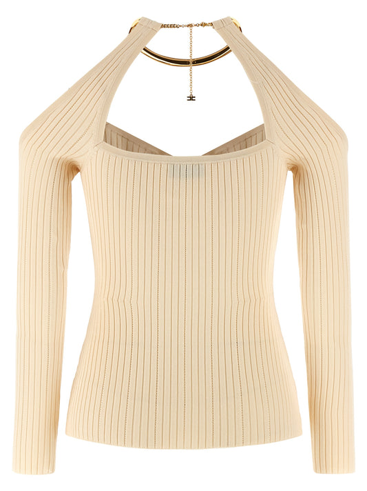 Beige Viscose Cardigan