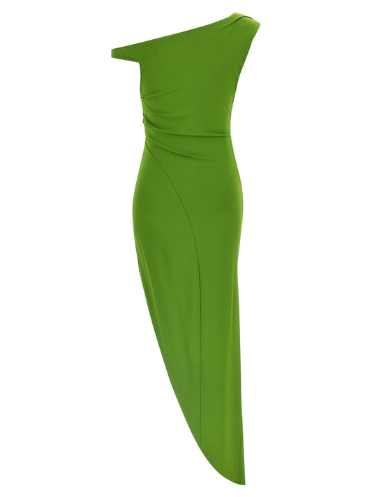 Bicolor Viscose Long Dress