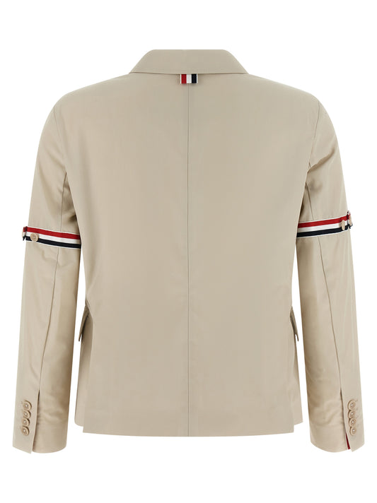 Beige Cotton Blazer