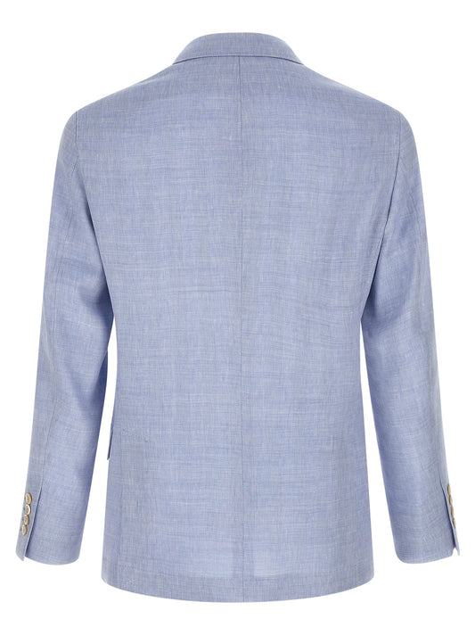 Blue Linen Blazer
