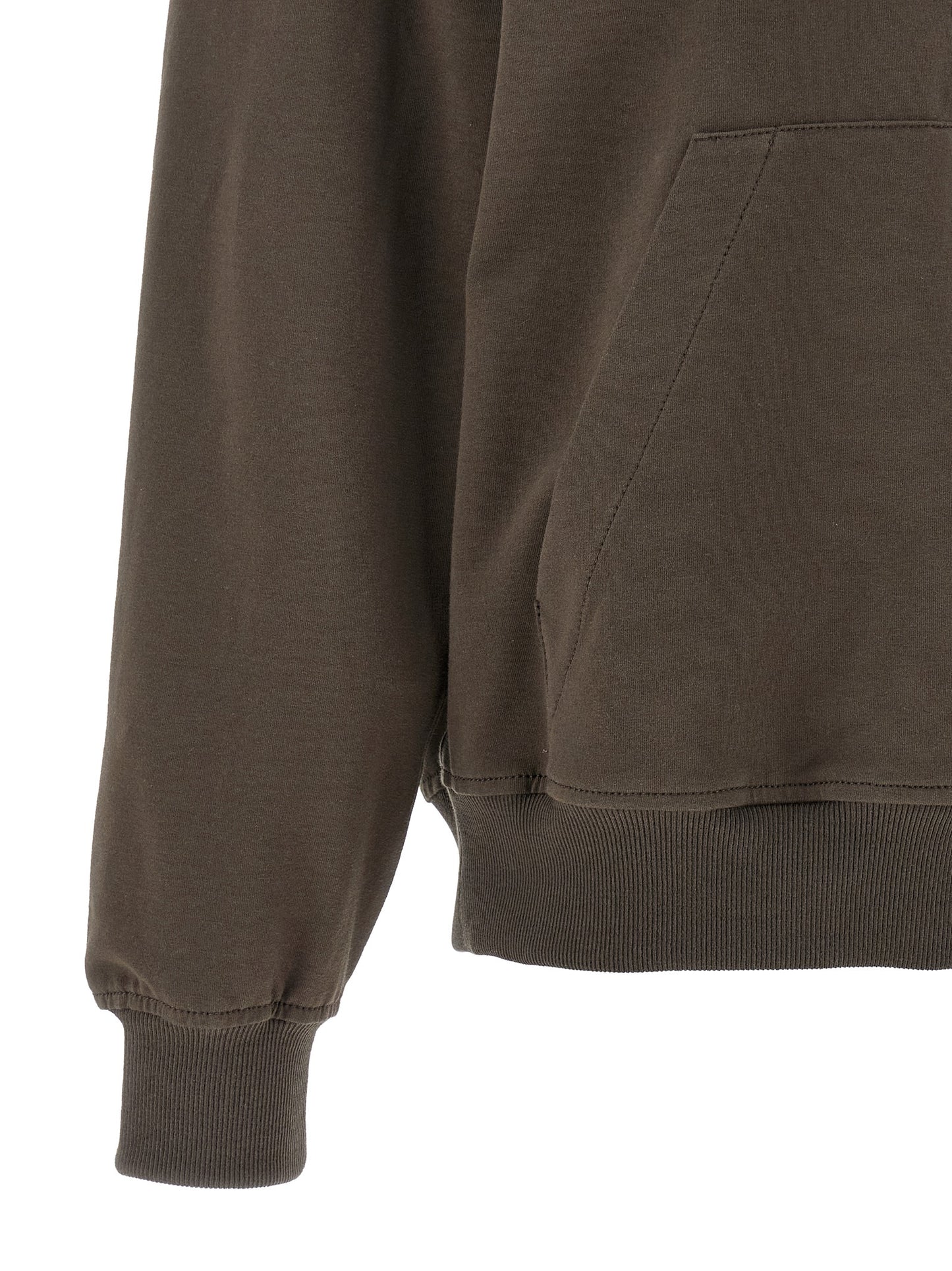 Brown Cotton Hoodie
