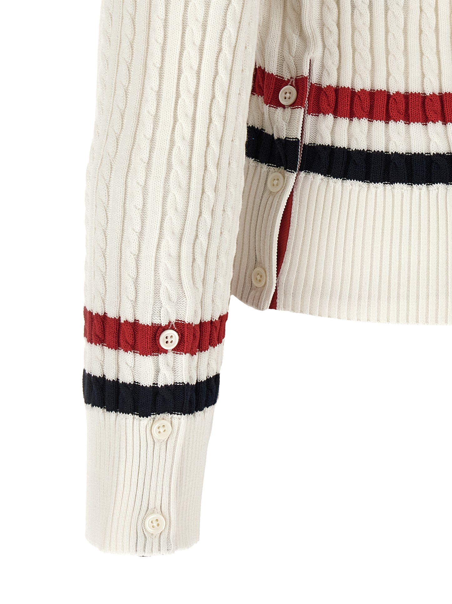 White Cotton Cardigan