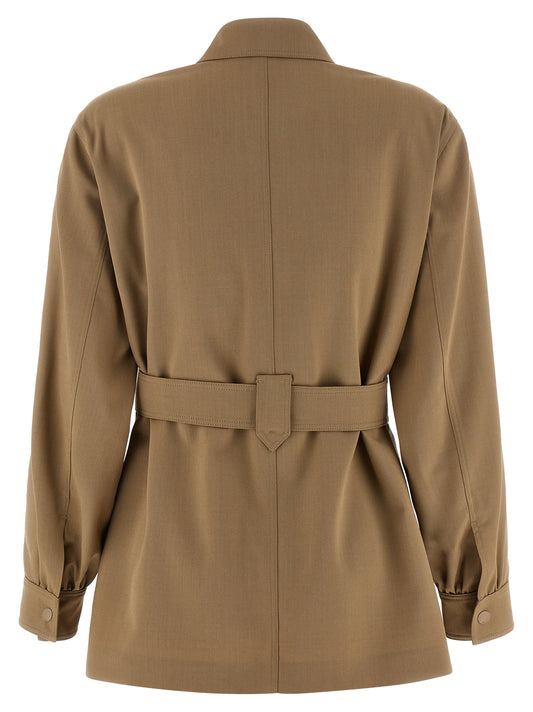 Beige Virgin Wool Blouse