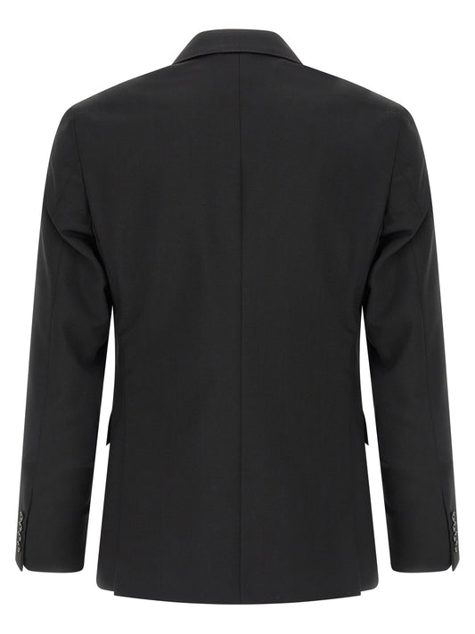 Black Wool Two-Piece Suit