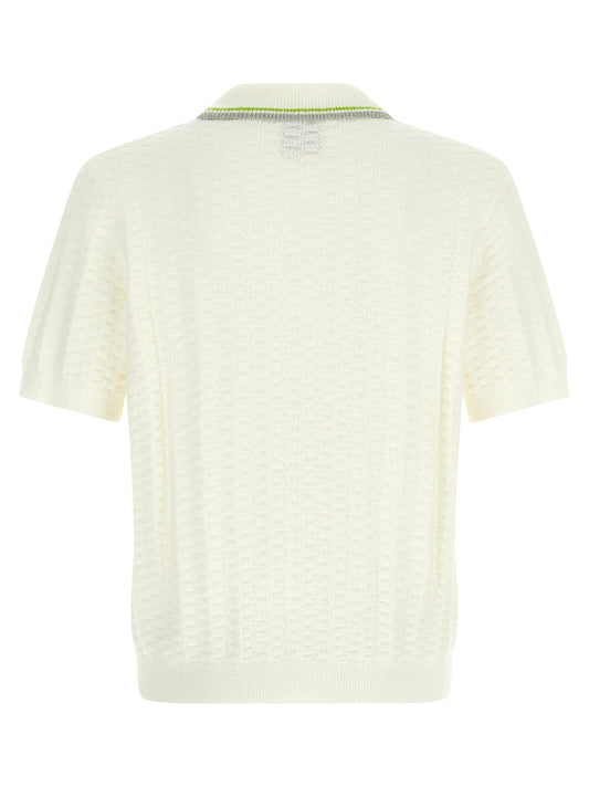 White Cotton Polo Shirt