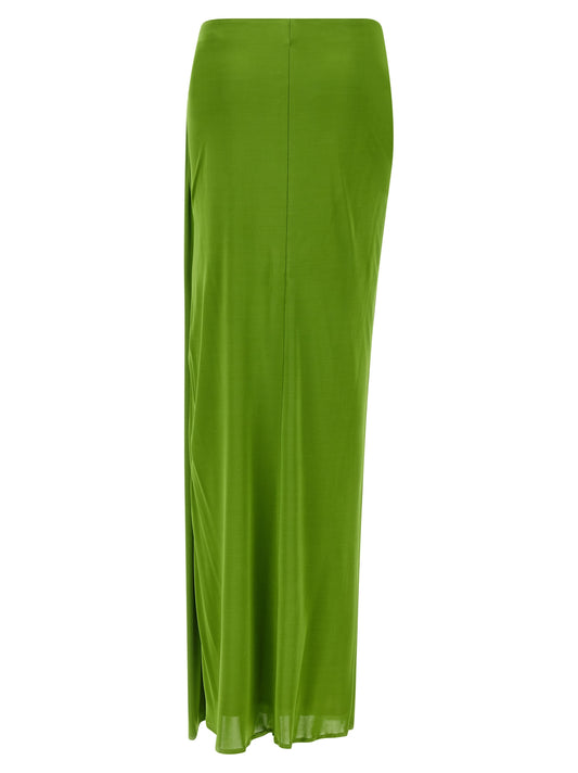 Bicolor Viscose Mini Skirt