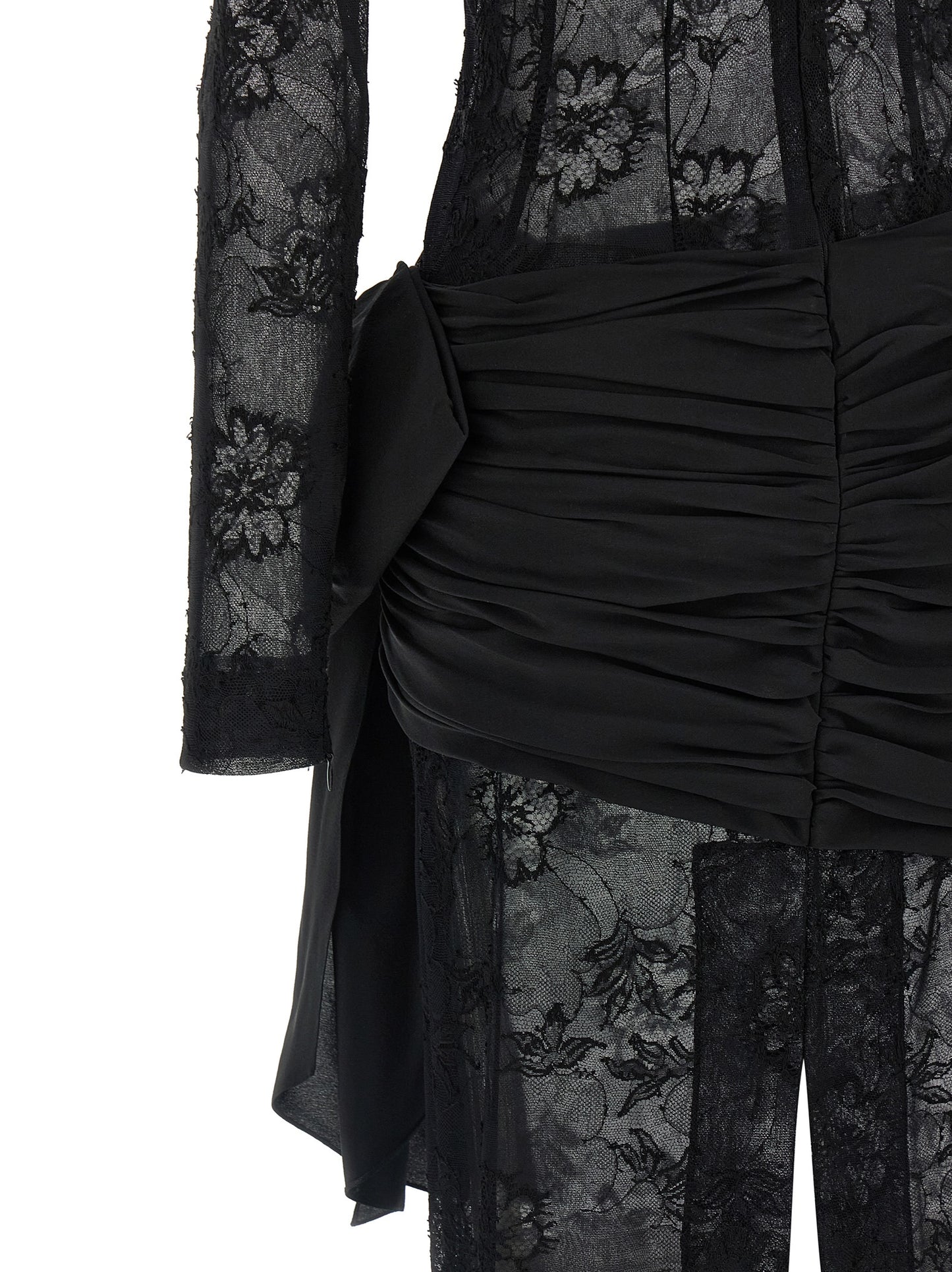Black Viscose Long Dress